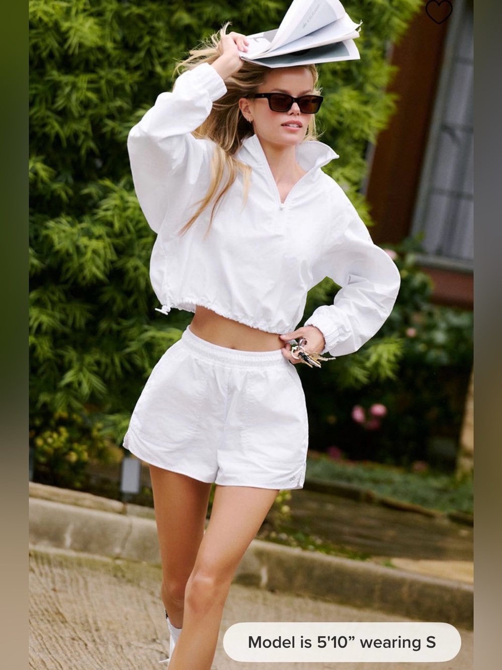 ALO Alumni Short, Size S, White